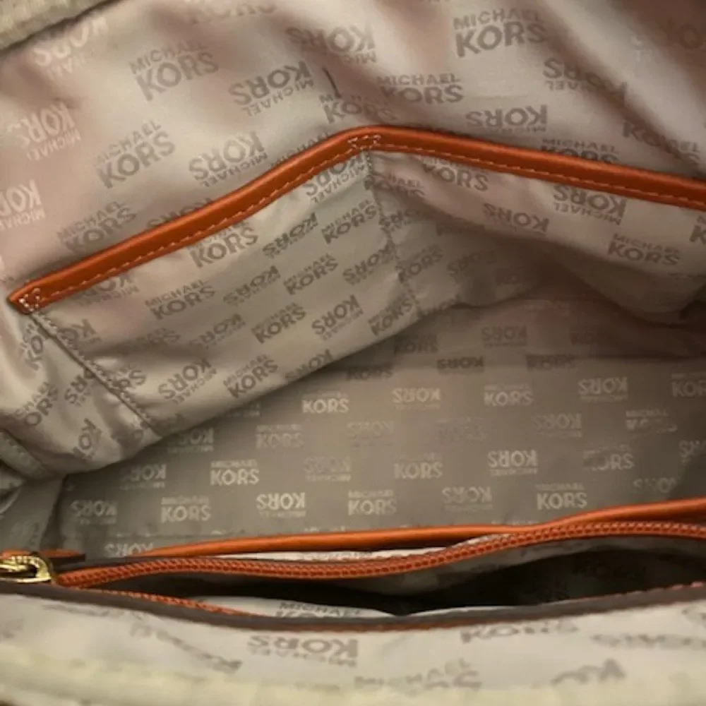 Michael Kors Jacquard Satchel with shoulder strap